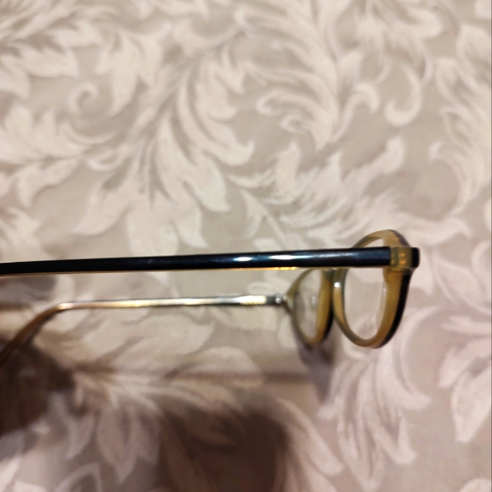 👓 Classic 90's Italian Made Black & Caramel Prescription Eyeglasses - Picture 14 of 16